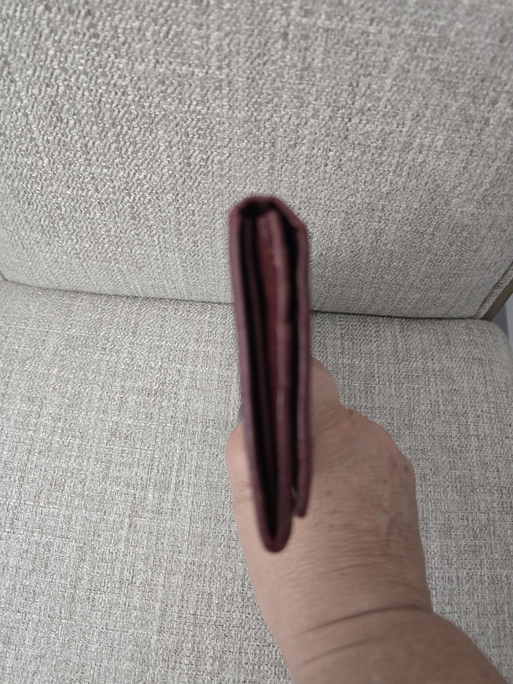 EUC Burberry Vintage Nova Check Continental Long Wallet Burgundy Leather - Picture 11 of 12